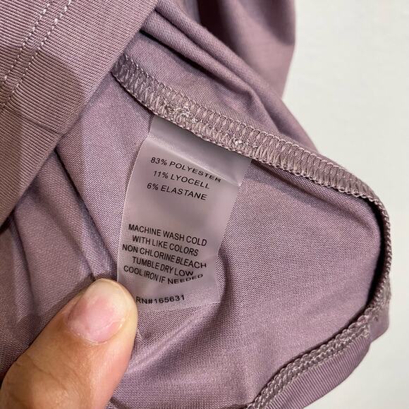 Johnny Was Calme Purple Effect Draped Racer Back Tank Top Sz M NWT - Picture 6 of 11